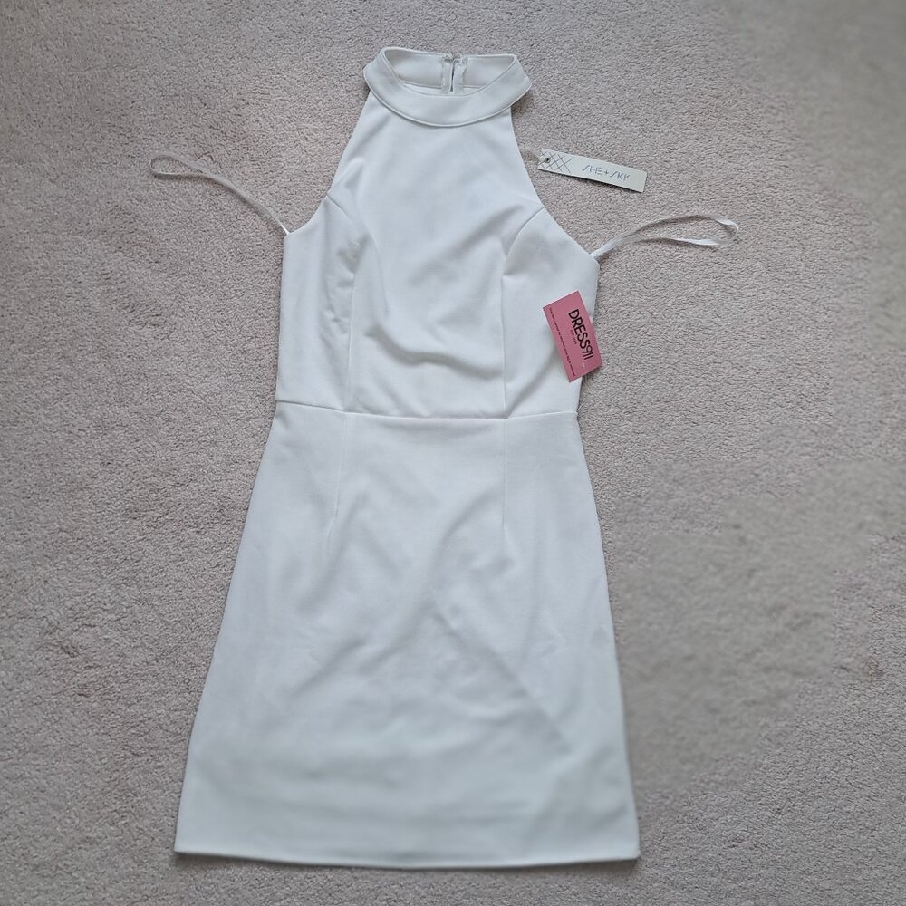 White Mini Bar Dress